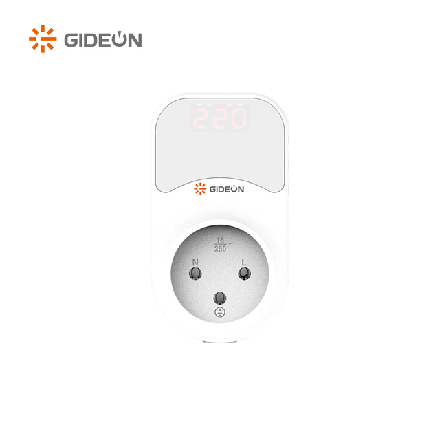 Dijital ekranlı GD-V211-D Alman fiş ayarlanabilir voltaj koruyucusu