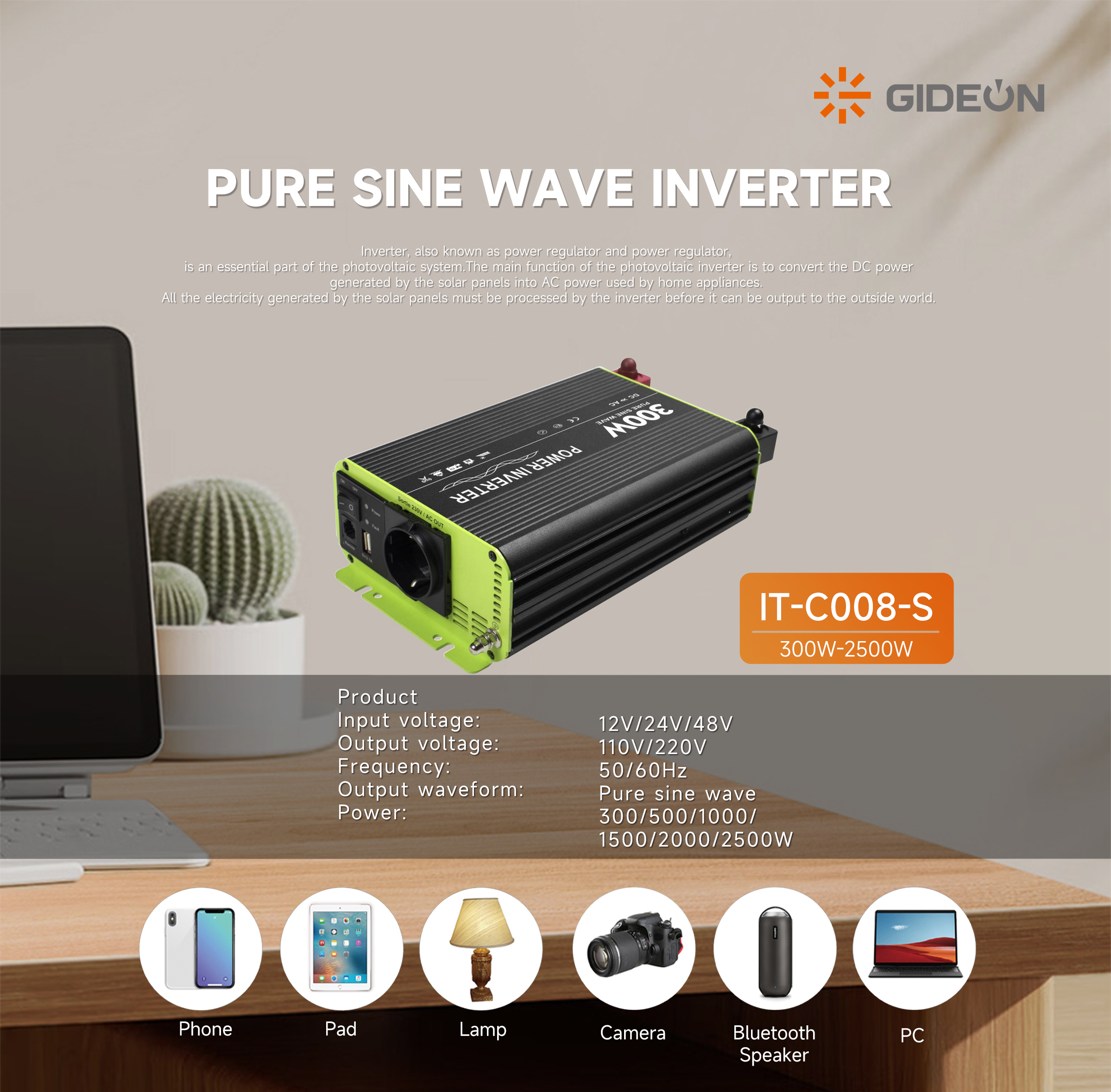 Gideon Inverter-GD-IT-C008-S
