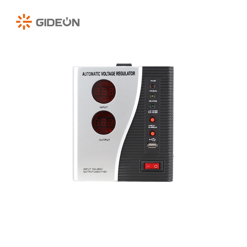 GD-AVR26 500VA-5000VA Ev cihazı için ayarlanabilir gecikme işlevine sahip dijital voltaj dengeleyicisi