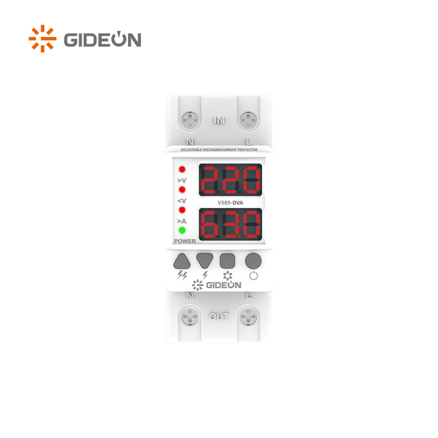 GD-V589-DVA 220V DIN Demiryolu Montajlı Ev Voltaj Koruyucusu