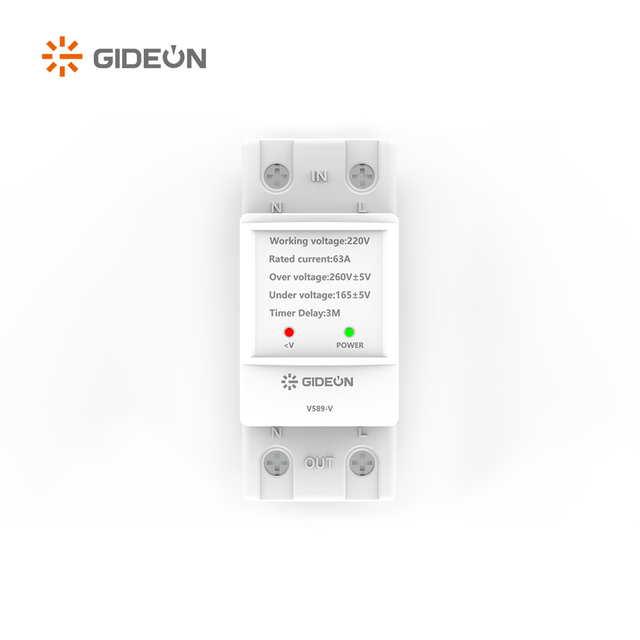 Gösterge ışığı ile GD-V589-V DIN Ray Voltaj Koruyucusu